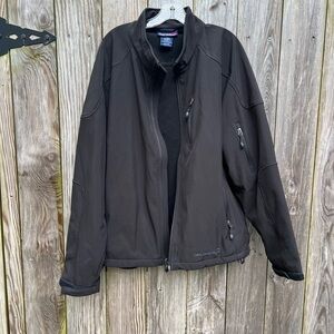 Free Country Black Fleece Lined Windbreaker Jacket XXL